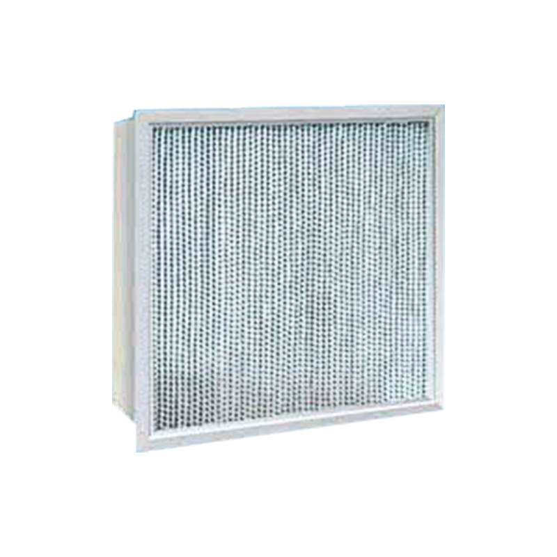 Středně účinný vzduchový filtr s přepážkou