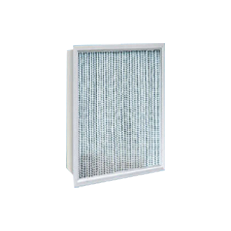 Středně účinný vzduchový filtr s přepážkou